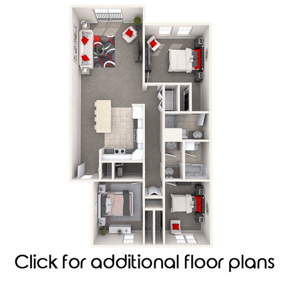 Floor Plans of The Hamptons in Okemos, MI